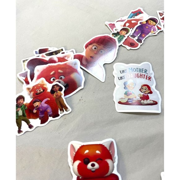 50Pcs Turn Red Stickers Cute Red Panda Stickers - Picture 2 of 6